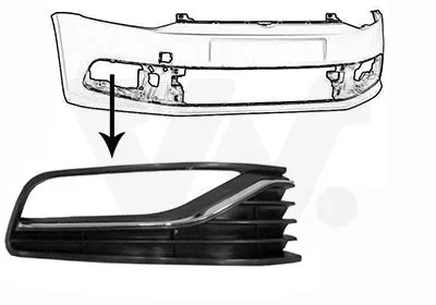 Ventiliacijos grotelės, buferis VAN WEZEL 5814594