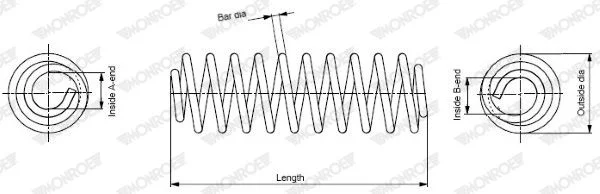 Suspension Spring MONROE SP2410