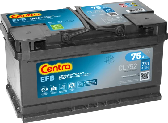 Štartovacia batéria CENTRA CL752