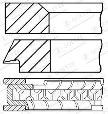 Piston Ring Set  08-446800-00