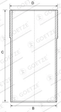 Cilindro įvorė GOE 14-710020-00