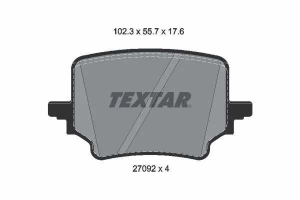 Brake Pad Set, disc brake TEX 2709201