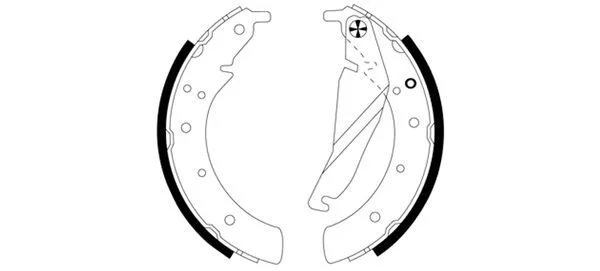 Brake Shoe Set TEXTAR 91033500