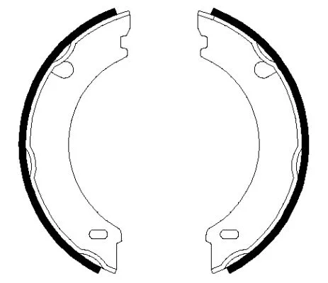 Brake Shoe Set, parking brake TEXTAR 91048301