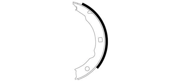 Brake Shoe Set, parking brake TEXTAR 91054800