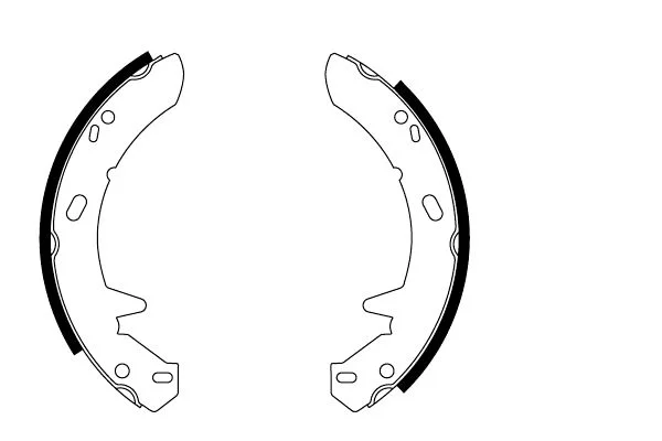 Brake Shoe Set, parking brake TEXTAR 91055700