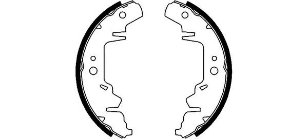 Brake Shoe Set TEXTAR 91056000