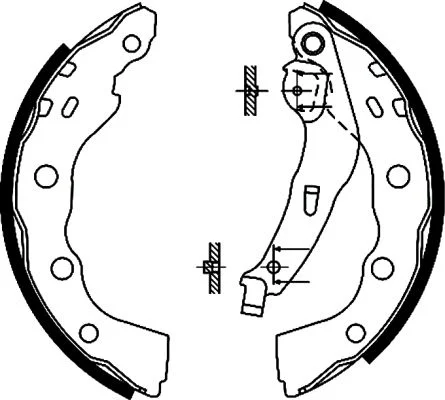 Brake Shoe Set TEXTAR 91056400