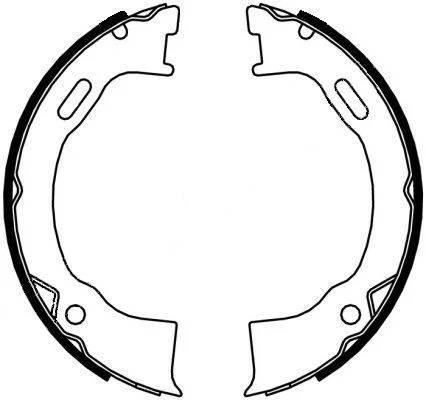 Brake Shoe Set, parking brake TEXTAR 91071500
