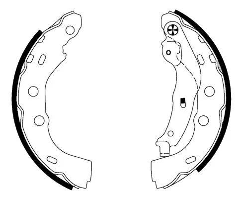Brake Shoe Set TEXTAR 91074800