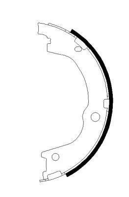 Brake Shoe Set, parking brake TEXTAR 91079600