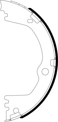 Brake Shoe Set, parking brake TEXTAR 91082700