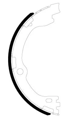 Brake Shoe Set, parking brake TEXTAR 91084500