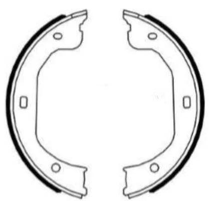 Brake Shoe Set, parking brake TEXTAR 91087000