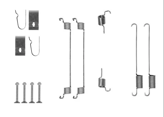 Accessory Kit, brake shoes TEXTAR 97041200