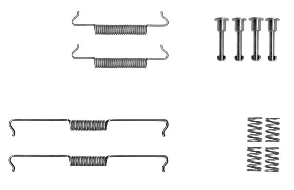 Accessory Kit, parking brake shoes TEXTAR 97047400