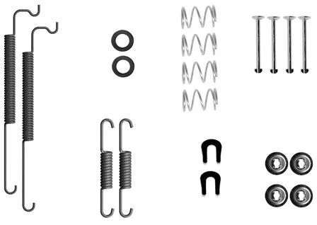Accessory Kit, brake shoes TEXTAR 97049300