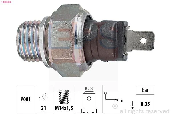 Oil Pressure Switch EPS 1.800.006