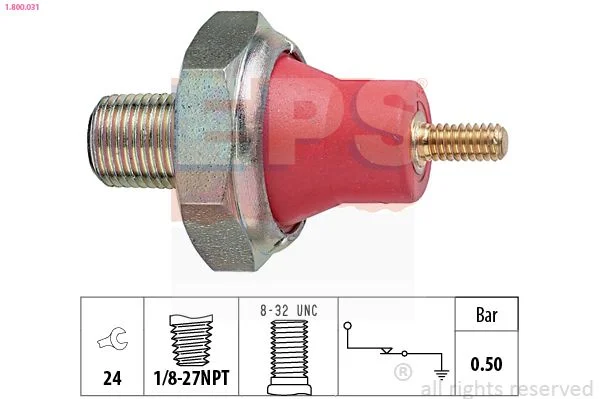 Oil Pressure Switch EPS 1.800.031