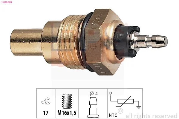 Sensor, coolant temperature EPS 1.830.009