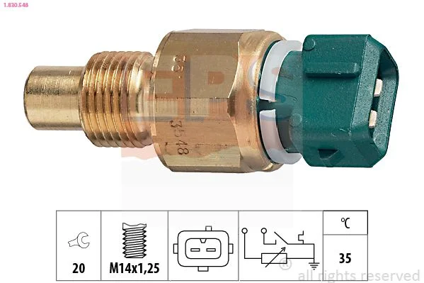 Sensor, coolant temperature EPS 1.830.548