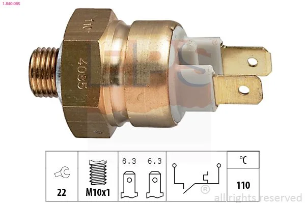 Temperature Switch, coolant warning lamp EPS 1.840.085