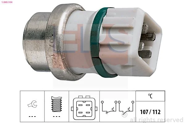 Temperature Switch, coolant warning lamp EPS 1.840.104