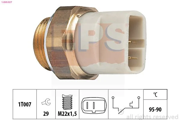 Spínač teploty, ventilátor chladiča EPS 1.850.027