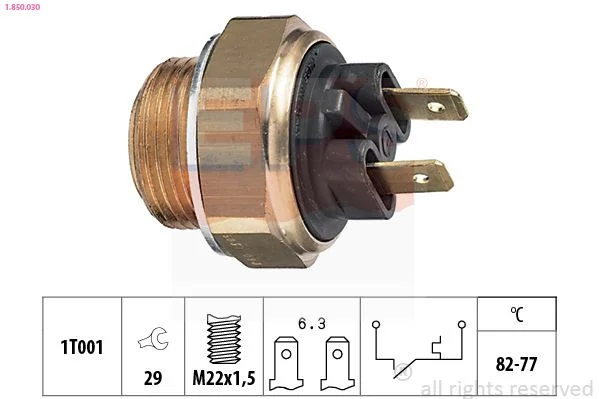 Temperature Switch, radiator fan EPS 1.850.030