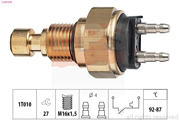 Spínač teploty, ventilátor chladiča EPS 1.850.036