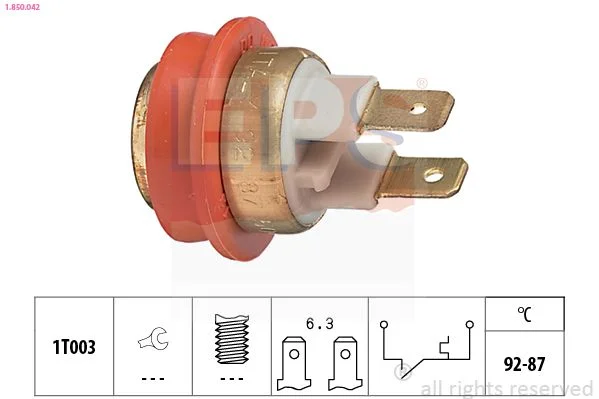Temperature Switch, radiator fan EPS 1.850.042