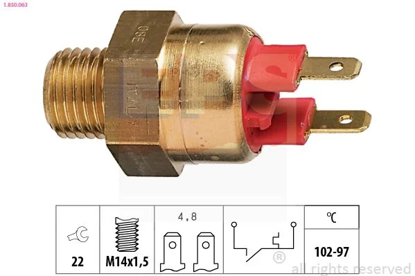 Spínač teploty, ventilátor chladiča EPS 1.850.063