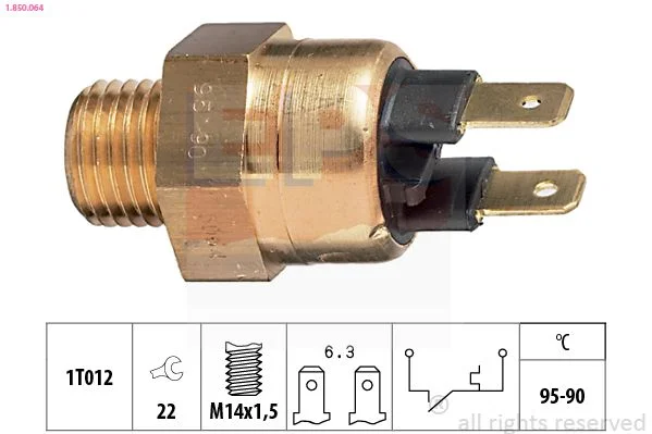 Temperature Switch, radiator fan EPS 1.850.064