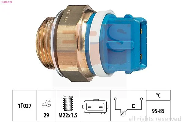 Temperature Switch, radiator fan EPS 1.850.122