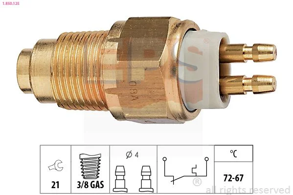 Spínač teploty, ventilátor chladiča EPS 1.850.125