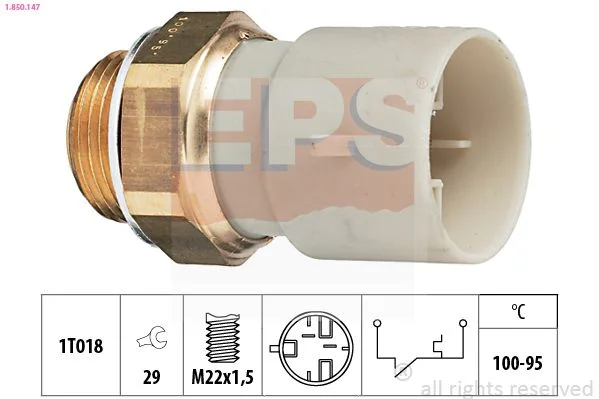 Spínač teploty, ventilátor chladiča EPS 1.850.147