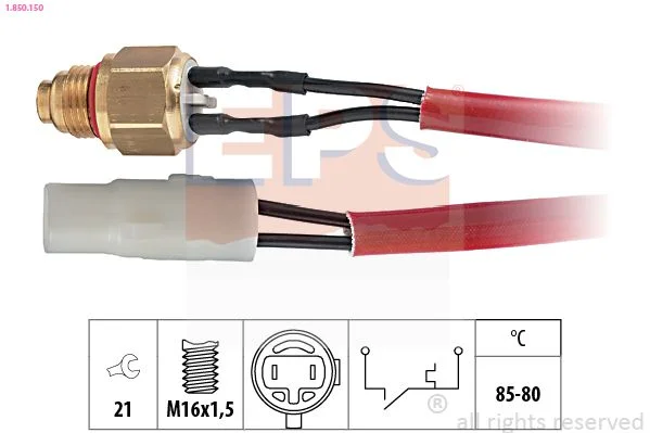 Spínač teploty, ventilátor chladiča EPS 1.850.150