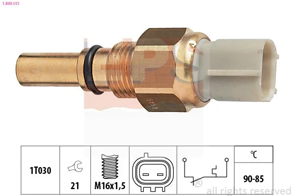 Spínač teploty, ventilátor chladiča EPS 1.850.151