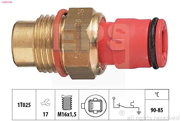 Spínač teploty, ventilátor chladiča EPS 1.850.156
