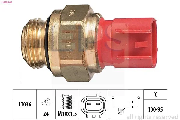 Spínač teploty, ventilátor chladiča EPS 1.850.186