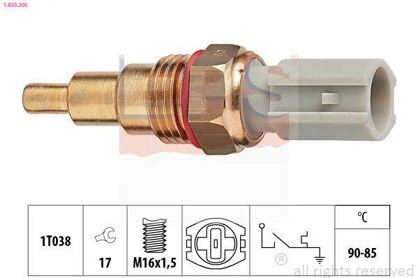 Temperature Switch, radiator fan EPS 1.850.205