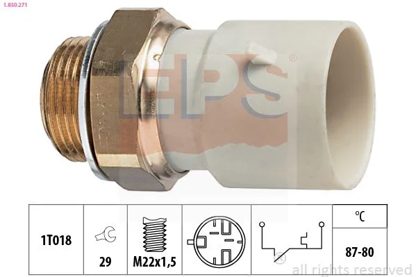 Temperature Switch, radiator fan EPS 1.850.271