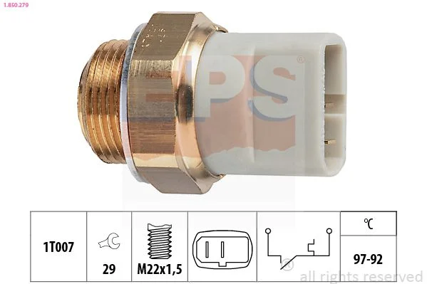 Spínač teploty, ventilátor chladiča EPS 1.850.279