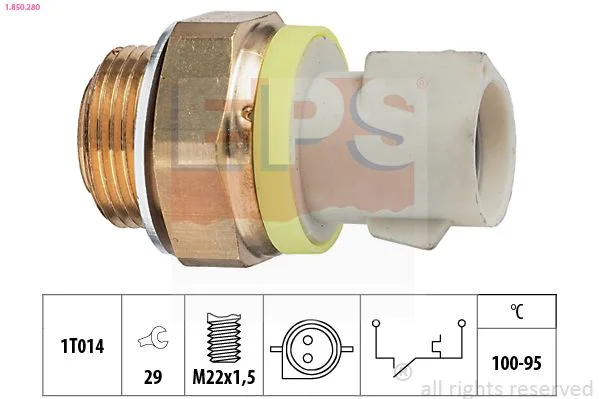 Spínač teploty, ventilátor chladiča EPS 1.850.280
