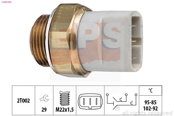 Spínač teploty, ventilátor chladiča EPS 1.850.635