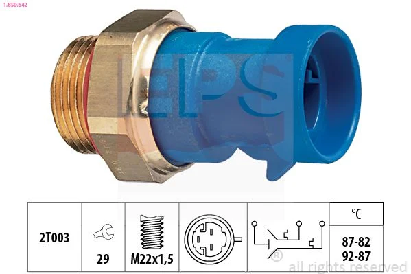 Spínač teploty, ventilátor chladiča EPS 1.850.642