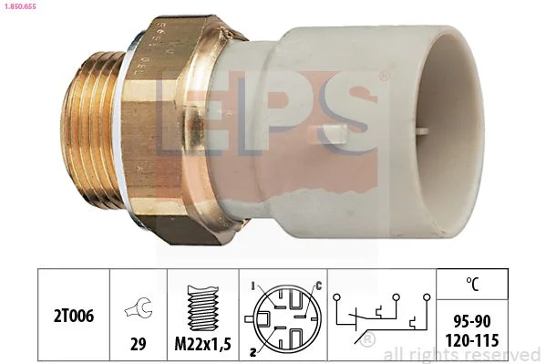 Spínač teploty, ventilátor chladiča EPS 1.850.655