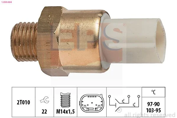 Spínač teploty, ventilátor chladiča EPS 1.850.684