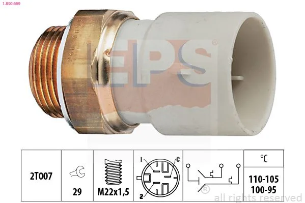 Temperature Switch, radiator fan EPS 1.850.689