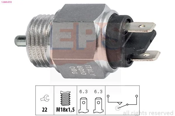 Switch, reverse light EPS 1.860.010